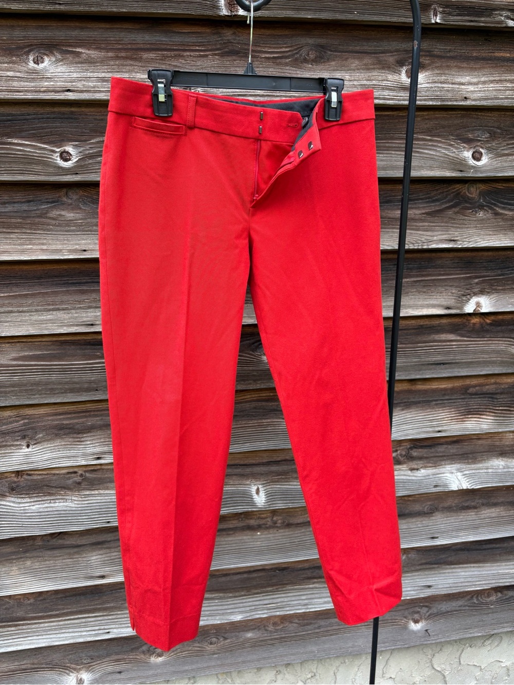 Banana Republic Red Sloan Fit Trousers